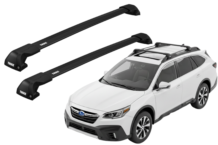 Barras THULE EDGE Flush para autos SUBARU OUTBACK desde 2021 negro