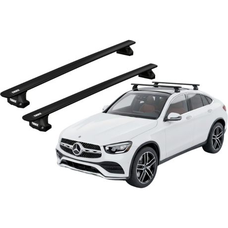 Barras THULE EVO WingBar para autos MERCEDES BENZ GLC Coupé desde 2023 - negro