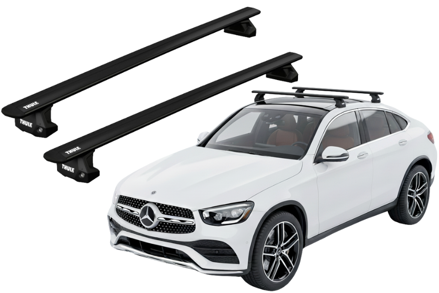 Barras THULE EVO WingBar para autos MERCEDES BENZ GLC Coupé desde 2023 - negro