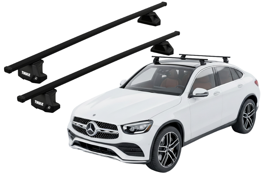 Barras THULE EVO SquareBar para autos MERCEDES BENZ GLC Coupé desde 2023 -