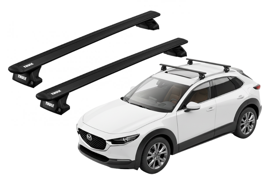 Barras THULE EVO WingBar para autos MAZDA CX-30 desde 2020 negro