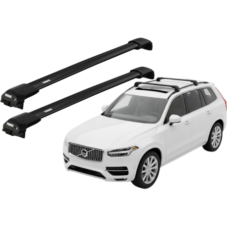 Barras THULE EDGE Flush para autos VOLVO XC90 desde 2015 - 2024 negro