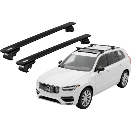 Barras THULE EVO WingBar para autos VOLVO XC90 desde 2015 - 2024 negro