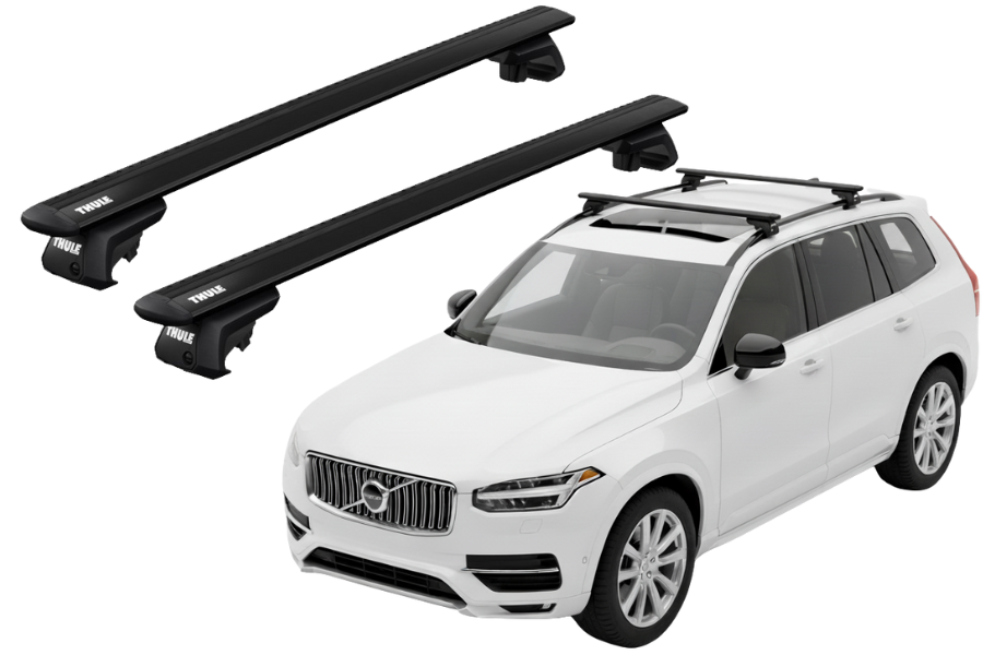 Barras THULE EVO WingBar para autos VOLVO XC90 desde 2015 - 2024 negro