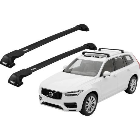Barras THULE EDGE Flush para autos VOLVO XC90 desde 2015 -  negro