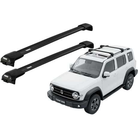 Barras THULE EDGE Flush para autos GREAT WALL Tank 300 desde 2023 negro