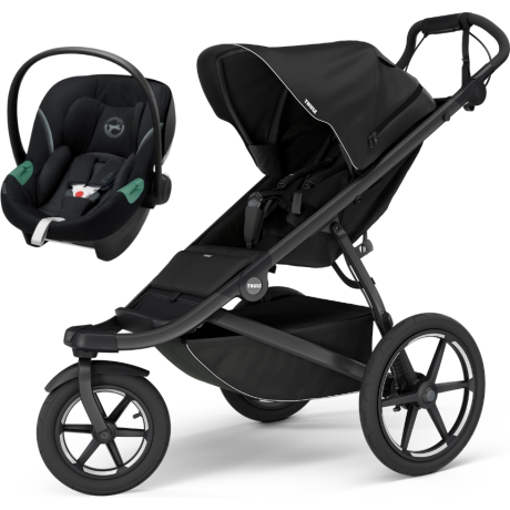 Coche Thule Urban Glide 3 Black + Silla Auto Cybex Nido Aton B2 I-Size