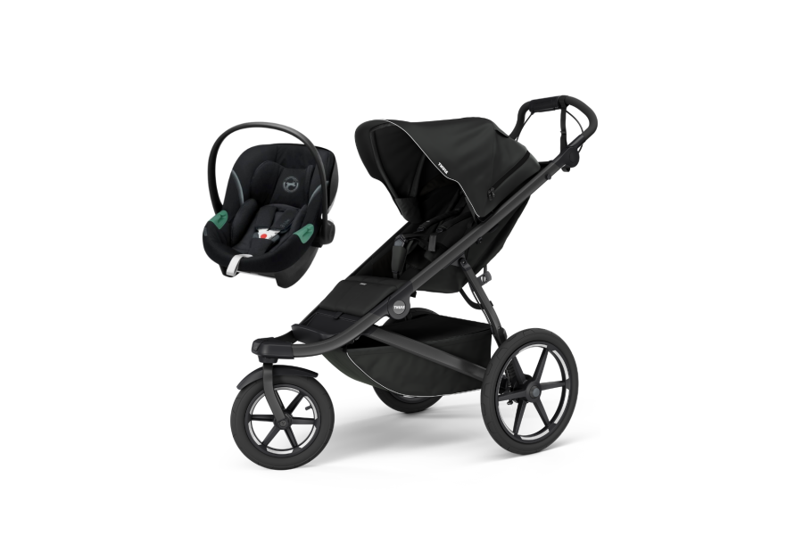 Coche Thule Urban Glide 3 Black + Silla Auto Cybex Nido Aton B2 I-Size