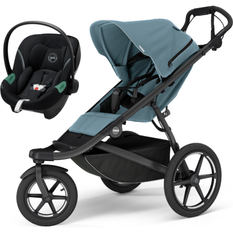 Coche Thule Urban Glide 3 Blue + Silla Auto Cybex Nido Aton B2 I-Size