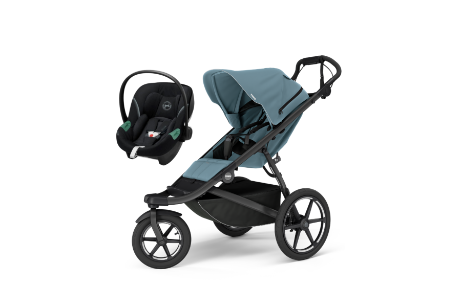 Coche Thule Urban Glide 3 Blue + Silla Auto Cybex Nido Aton B2 I-Size
