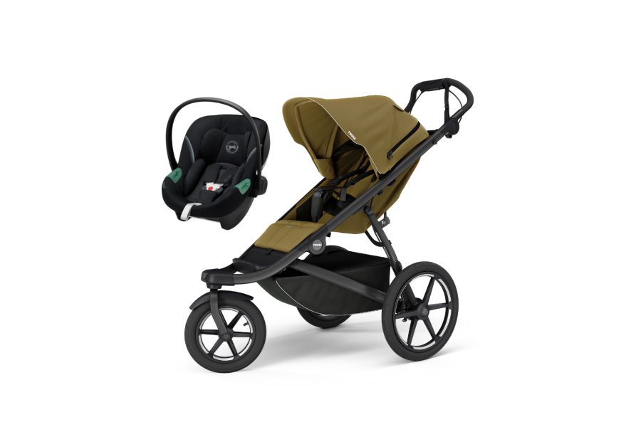 Coche Thule Urban Glide 3 Nutria + Silla Auto Cybex Nido Aton B2 I-Size