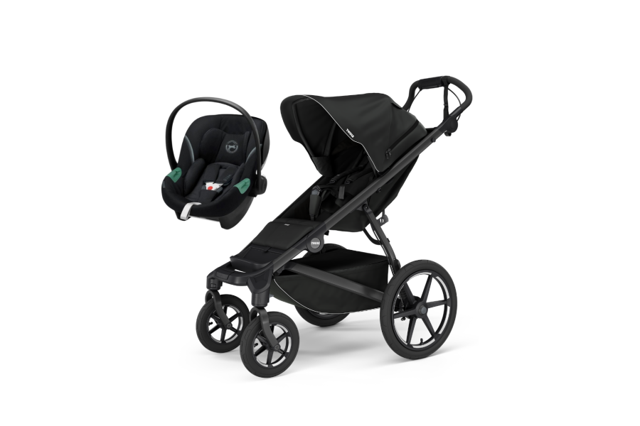 Coche Thule Urban Glide 4 Black + Silla Auto Cybex Nido Aton B2 I-Size