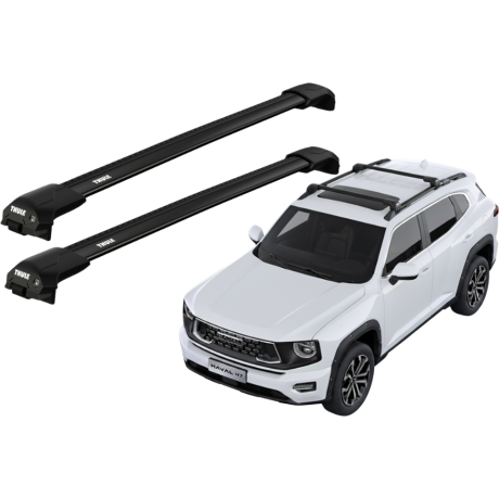 Barras THULE EDGE Flush para GREAT WALL H7 desde 2025 negro