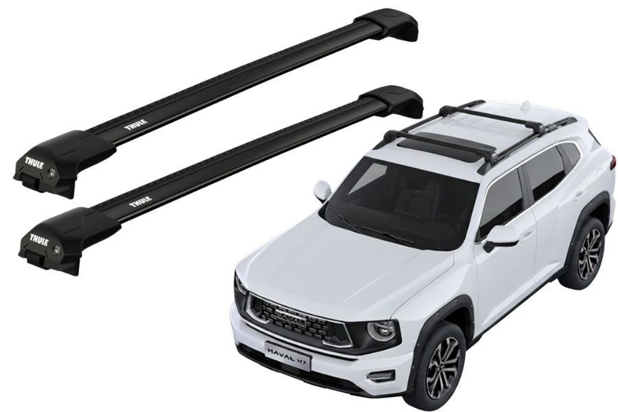 Barras THULE EDGE Flush para GREAT WALL H7 desde 2025 negro