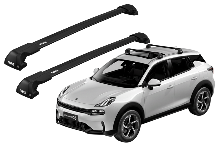 Barras THULE EDGE Flush para autos LYNK & CO 06 desde 2024 negro