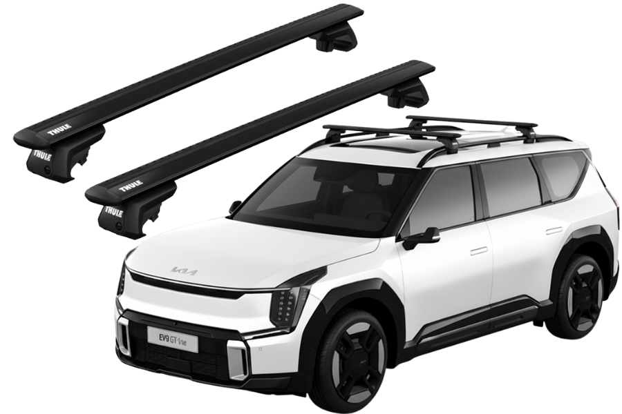 Barras THULE EVO WingBar para KIA EV9 desde 2023 negro