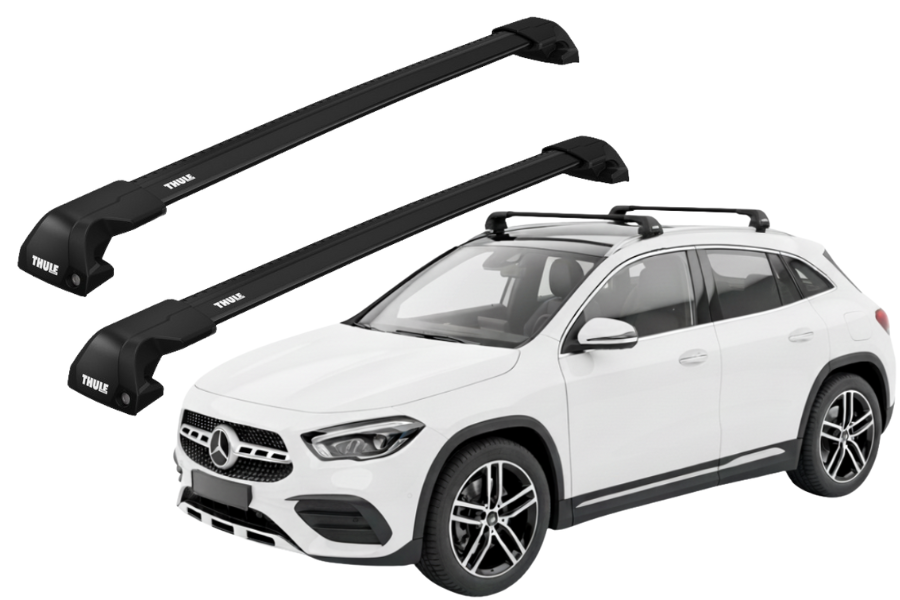 Barras THULE EDGE Flush para autos MERCEDES BENZ GLA (H247) desde 2020 negro