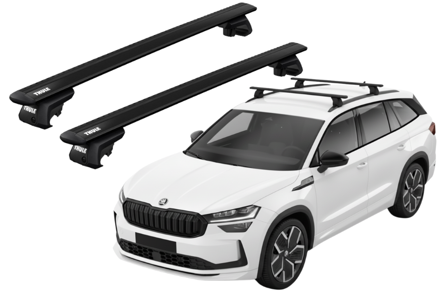 Barras THULE EVO WingBar para autos SKODA Kodiaq desde 2024 negro