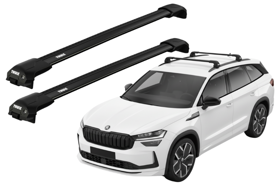 Barras THULE EDGE Flush para autos SKODA KODIAQ desde 2024- negro