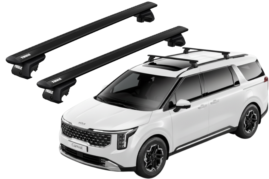 Barras THULE EVO WingBar para SUV KIA CARNIVAL desde 2022 negro