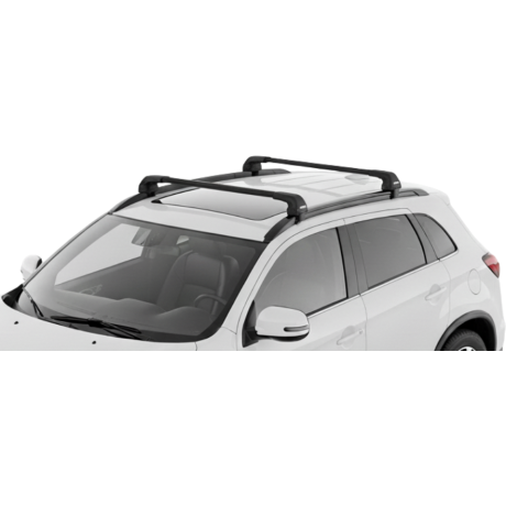 Barras THULE EDGE Flush para autos MITSUBISHI ASX desde 2021 - 2024 negro