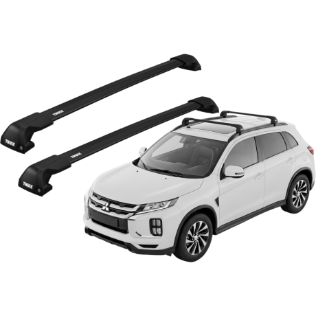 Barras THULE EDGE Flush para autos MITSUBISHI ASX desde 2021 - 2024 negro