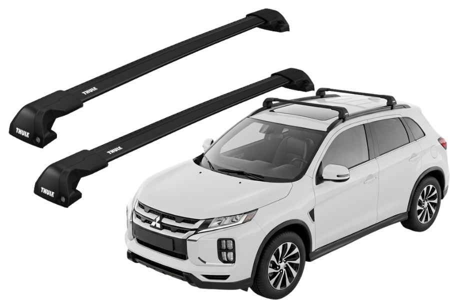 Barras THULE EDGE Flush para autos MITSUBISHI ASX desde 2021 - 2024 negro