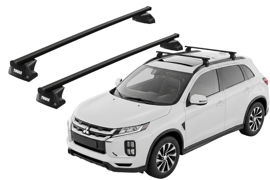 Barras THULE EVO SquareBar para autos MITSUBISHI ASX desde 2021 - 2024