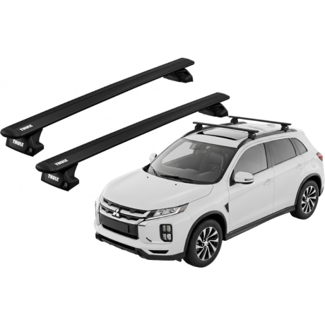 Barras THULE EVO WingBar para autos MITSUBISHI ASX desde 2021 - 2024 negro