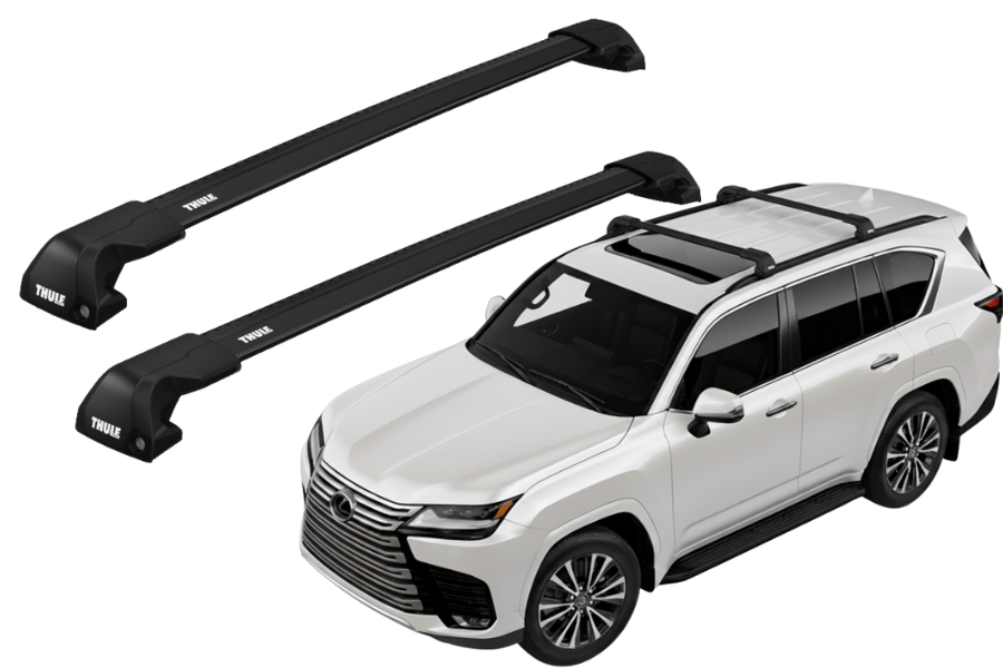 Barras THULE EDGE Flush para autos LEXUS LX desde 2022 negro