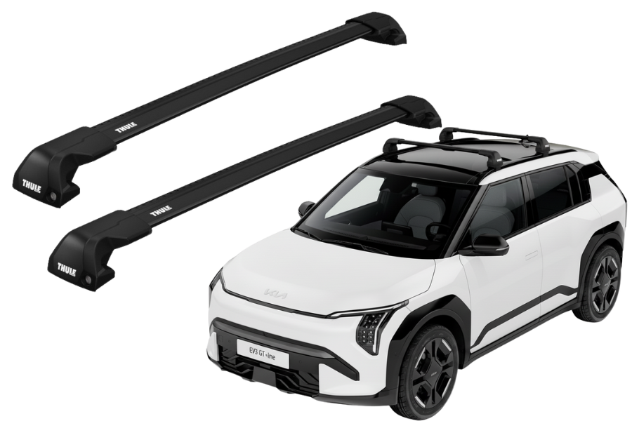 Barras THULE EDGE Flush para autos KIA EV3 desde 2025- negro