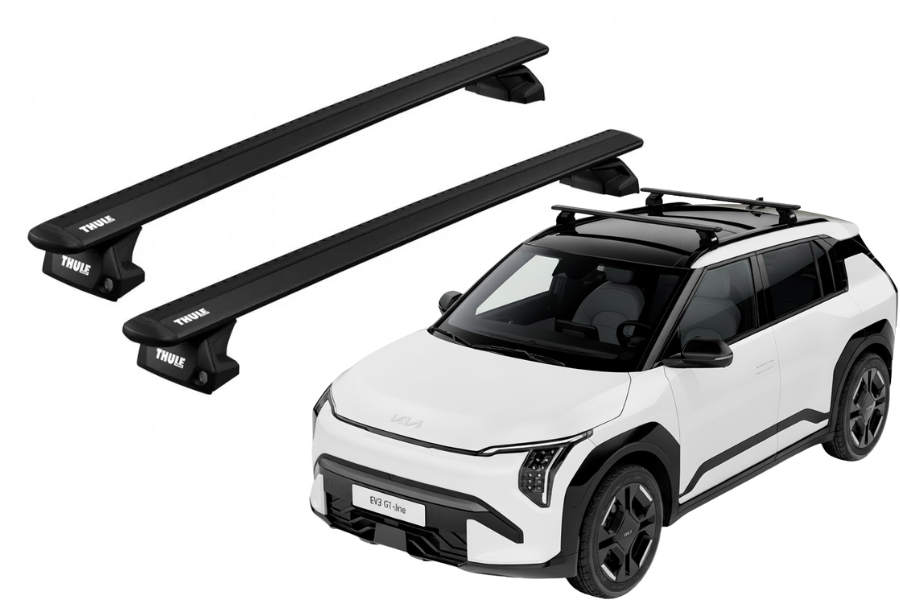 Barras THULE EVO WingBar para autos KIA EV3 desde 2025 negro