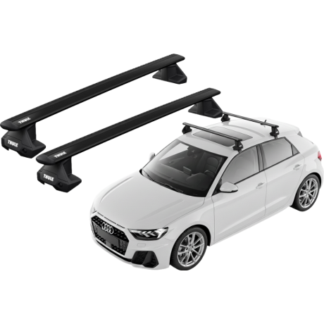 Barras THULE EVO WingBar para autos AUDI A1 desde 2019 negro