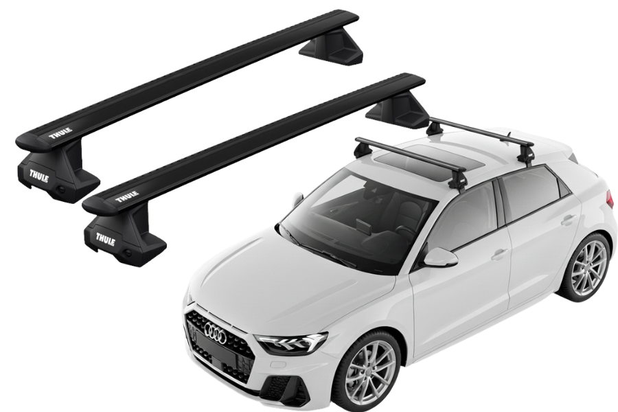 Barras THULE EVO WingBar para autos AUDI A1 desde 2019 negro