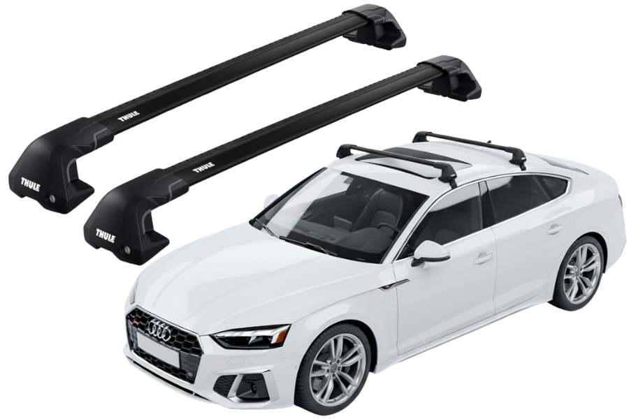 Barras THULE EDGE Flush para autos AUDI A5 Sportback desde 2017 - 2024 negro