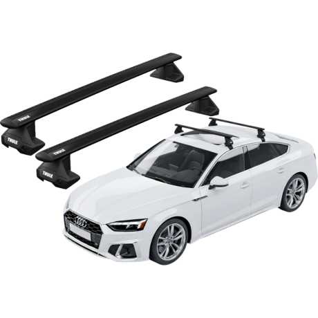 Barras THULE EVO WingBar para autos AUDI A5 Sportback desde 2017 - 2024 negro