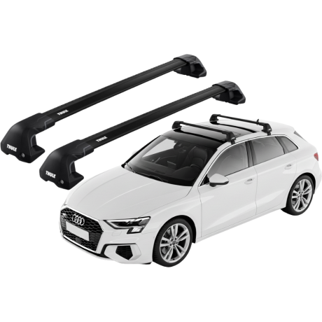 Barras THULE EDGE Flush para autos AUDI A3 Sportback desde 2020 negro