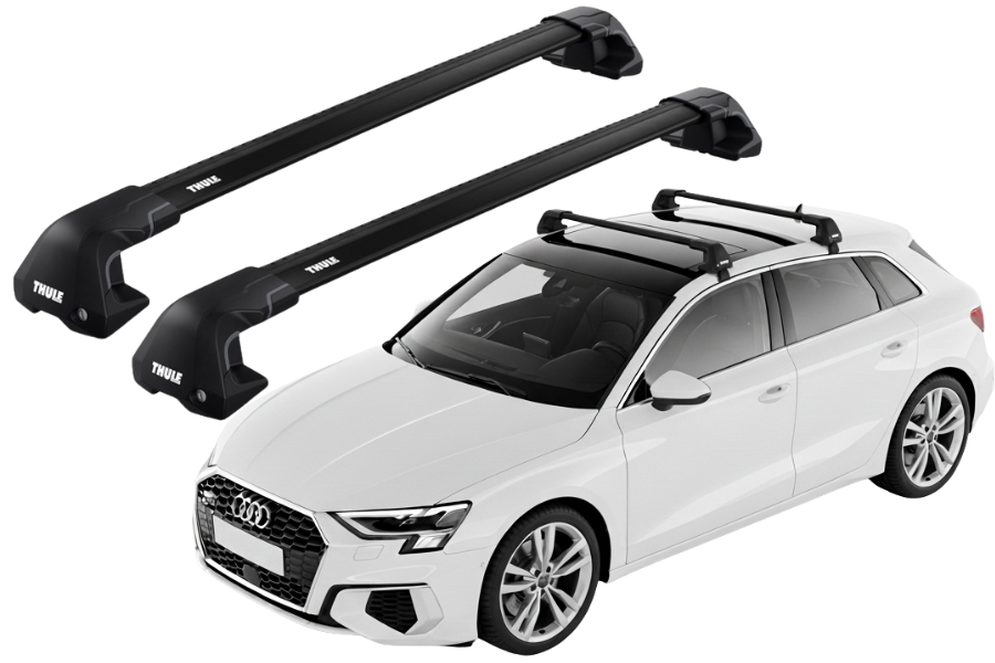Barras THULE EDGE Flush para autos AUDI A3 Sportback desde 2020 negro
