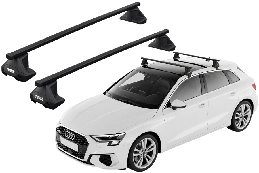 Barras THULE EVO SquareBar para autos AUDI A3 Sportback desde 2020