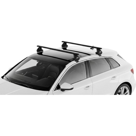 Barras THULE EVO WingBar para autos AUDI A3 Sportback desde 2020 negro
