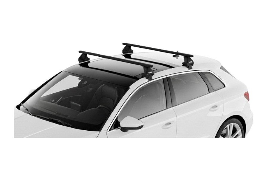 Barras THULE EVO WingBar para autos AUDI A3 Sportback desde 2020 negro