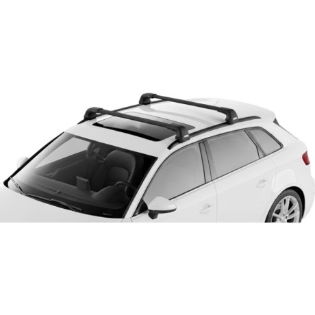 Barras THULE EDGE Flush para autos AUDI A3 Sportback 2013 a 2020 negro