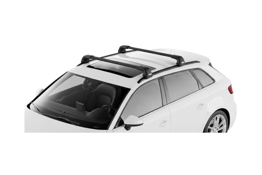 Barras THULE EDGE Flush para autos AUDI A3 Sportback 2013 a 2020 negro