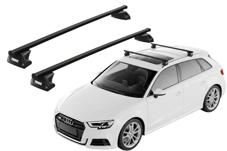 Barras THULE EVO SquareBar para autos AUDI A3 Sportback 2013 a 2020