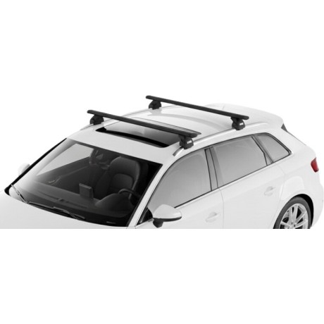 Barras THULE EVO WingBar para autos AUDI A3 Sportback 2013 a 2020 negro