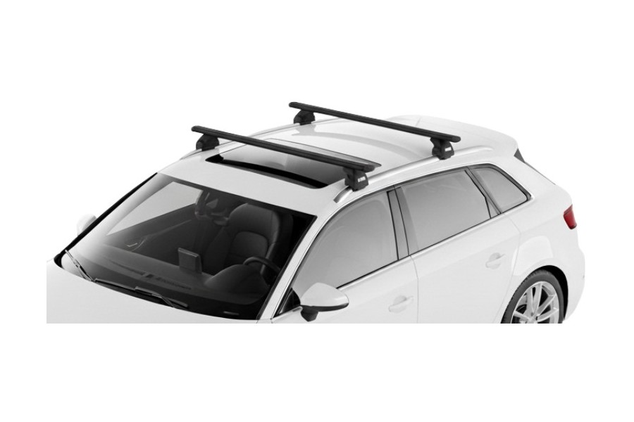 Barras THULE EVO WingBar para autos AUDI A3 Sportback 2013 a 2020 negro