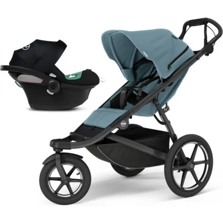 Coche Thule Urban Glide 3 Blue + Silla Auto Cybex Nido Aton B2 I-Size