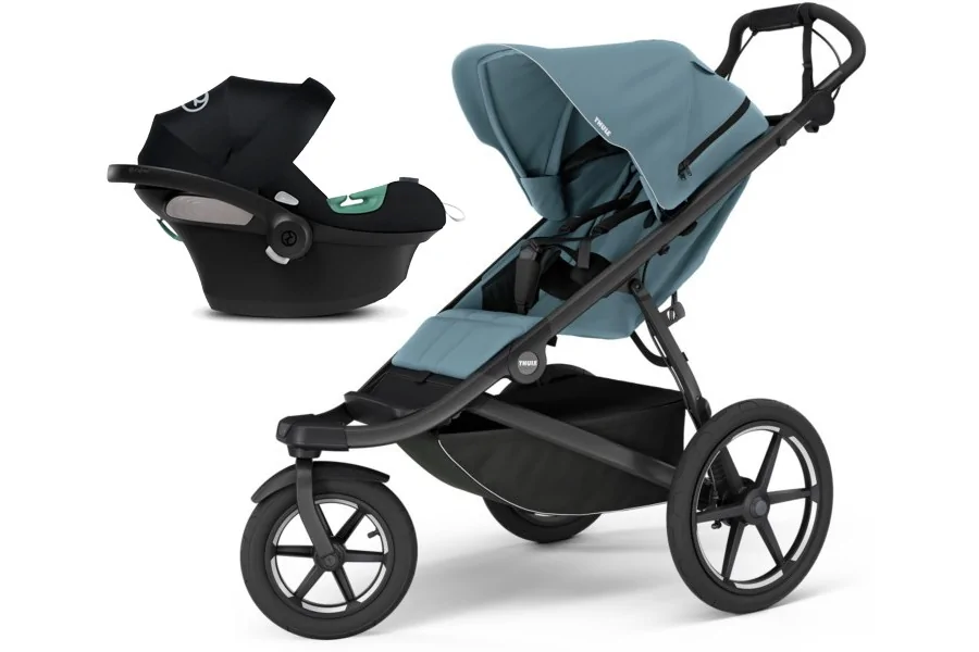 Coche Thule Urban Glide 3 Blue + Silla Auto Cybex Nido Aton B2 I-Size