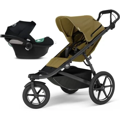 Coche Thule Urban Glide 3 Nutria + Silla Auto Cybex Nido Aton B2 I-Size