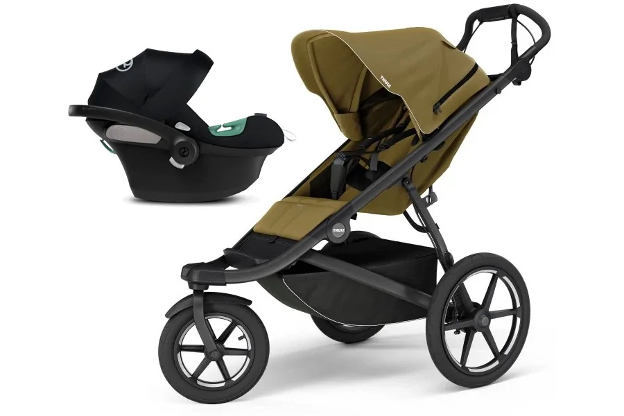 Coche Thule Urban Glide 3 Nutria + Silla Auto Cybex Nido Aton B2 I-Size